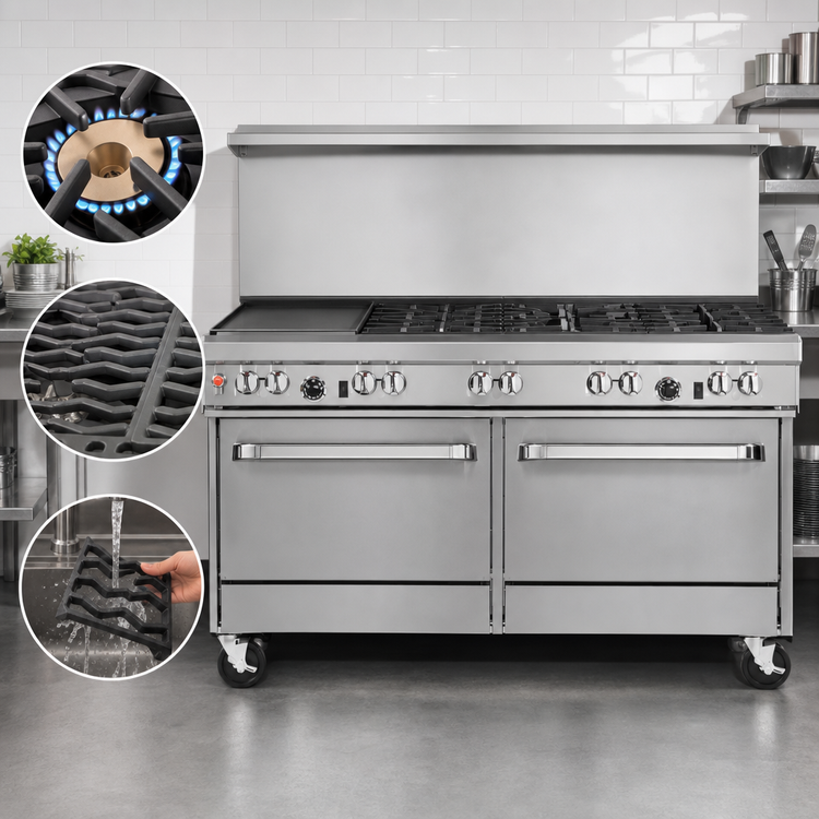 Product image #4 for Southbend Ultimate 60-Inch Commercial Gas Range with 4 Open Burners, 36-Inch Griddle, and 2 Convection Ovens