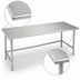 Thumbnail image #4 for Eagle Deluxe Series 144-Inch x 36-Inch Flat Top Work Table with 304 Stainless Steel Top and Galvanized Tubular Base