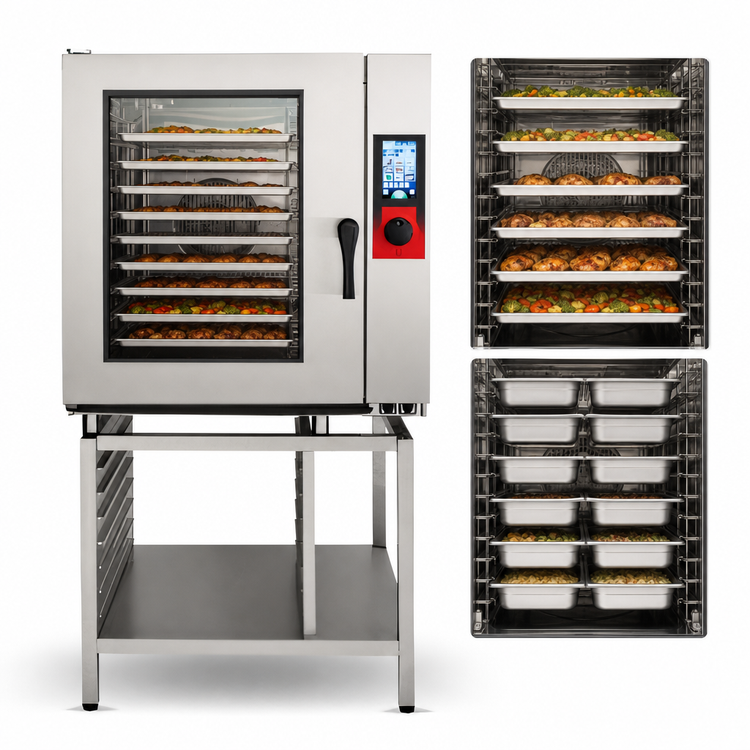 Product image #4 for Vulcan TCM Series TCM-102E-240 10-Level Full-Size Electric Boilerless Touch Combi Oven