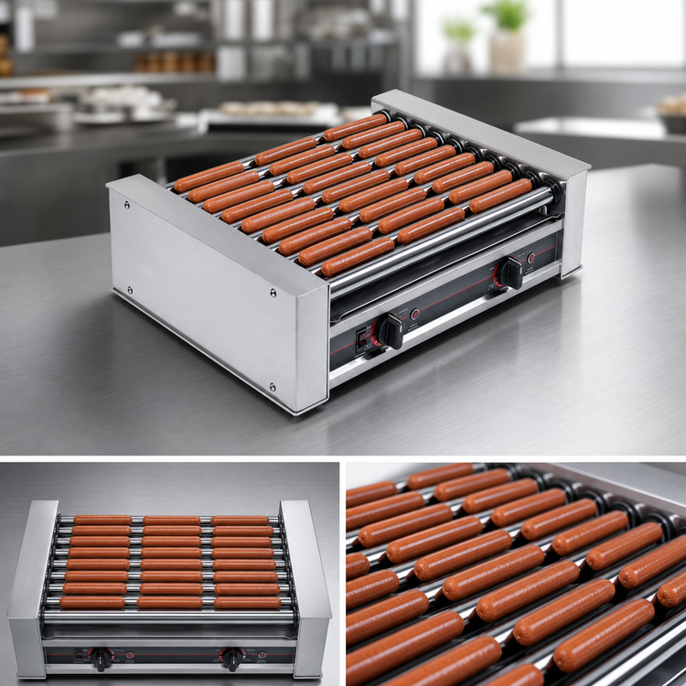 Product image #4 for Roll-A-Grill 10-Roller Hot Dog Roller Grill, 18 Hot Dog Capacity, 220V