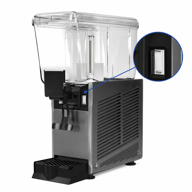Product image #4 for Vollrath Pre-Mix Countertop Refrigerated Beverage Dispenser, Single 3.17-Gallon Bowl, Stirring Paddle, 115V