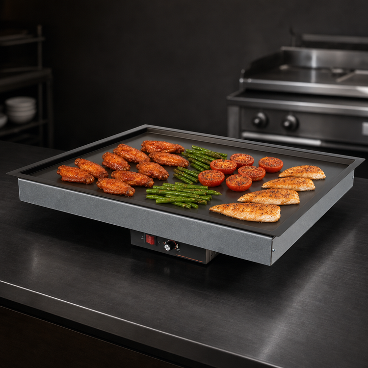 Product image #4 for Hatco Glo-Ray Built-In Rectangular Heated Shelf with Recessed Top, 25.5 x 17 Inch Overall