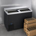 Thumbnail image #4 for Krowne 48-Inch Black Vinyl Slide-Top Bottle Cooler with Self-Contained R290 Refrigeration