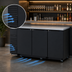 Thumbnail image #4 for Turbo Air Super Deluxe Narrow Back Bar Cooler, 3 Solid Doors, 73-1/8 Inch Wide, 20.62 Cu. Ft., Self-Contained, R-600a