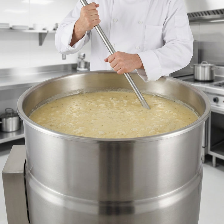 Product image #3 for Crown EL-100 100 Gallon Electric Stationary Kettle with 2/3 Jacket