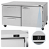 Thumbnail image #5 for Turbo Air PRO Series Two-Section Undercounter Refrigerator with 1 Door and 2 Drawers, Stainless Steel