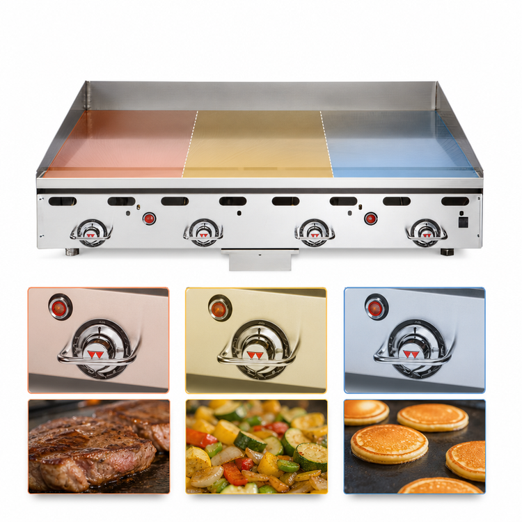 Product image #4 for Vulcan MSA36 Heavy Duty Countertop Gas Griddle, 36-Inch x 24-Inch Cooking Surface, 81,000 BTU