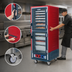Thumbnail image #4 for Metro C5 3 Series Full-Height Mobile Heated Holding Cabinet with Dutch Clear Doors and Fixed Wire Slides