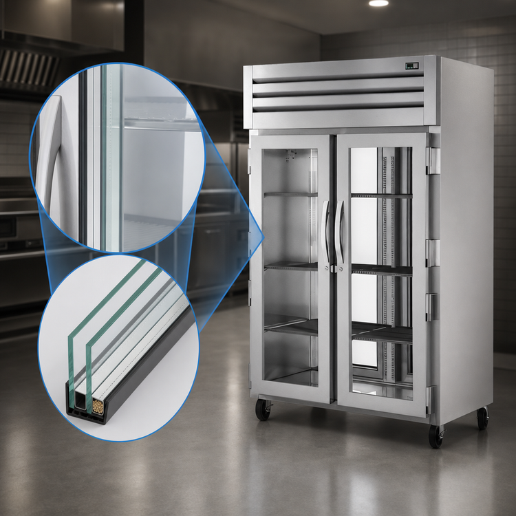 Product image #4 for True SPEC SERIES Two-Section Pass-Thru Glass Front/Rear Door Reach-In Refrigerator