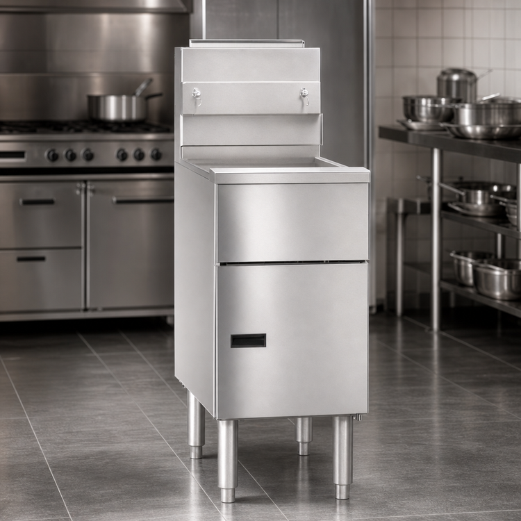 Product image #4 for Southbend SB18 Mid-Tier Gas Floor Fryer, 70-90 lb Capacity, 140,000 BTU