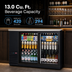 Thumbnail image #4 for Everest Refrigeration 49-Inch Two-Section Back Bar Refrigerator with Glass Sliding Doors, 13 Cu. Ft.