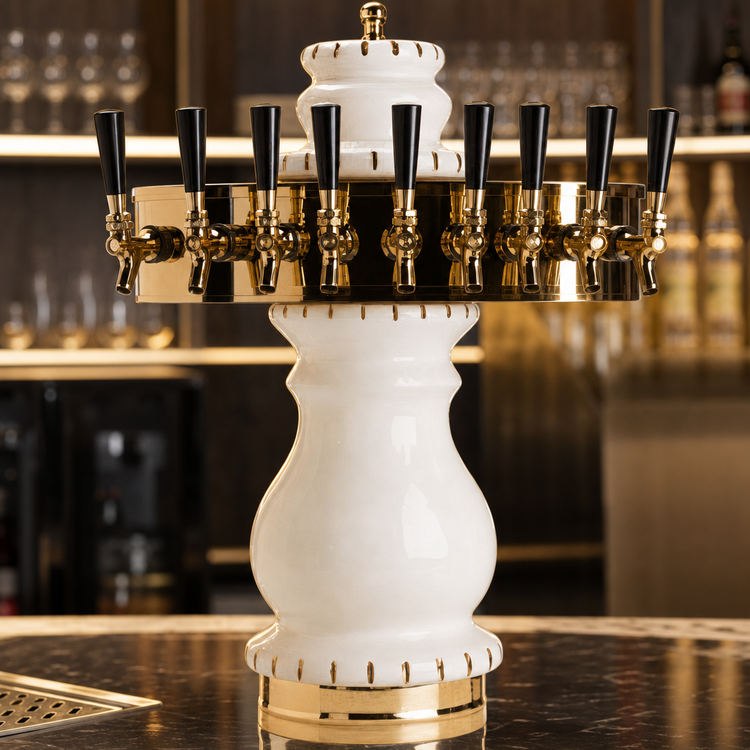 Product image #4 for Micro Matic Braumeister Countertop Air-Cooled Draft Beer Tower with 8 Faucets