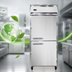 Thumbnail image #4 for Continental Refrigerator 1FXSNSSHD 1-Section Extra-Wide Shallow Depth Reach-In Freezer with Half-Height Solid Doors