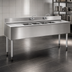 Thumbnail image #4 for Eagle Group 2200 Series 72-Inch Four-Compartment Underbar Sink Unit with Left and Right Drainboards and Dual Faucets