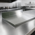 Thumbnail image #4 for John Boos 132-Inch x 25-Inch Stainless Steel Countertop with 6-Inch Boxed Backsplash