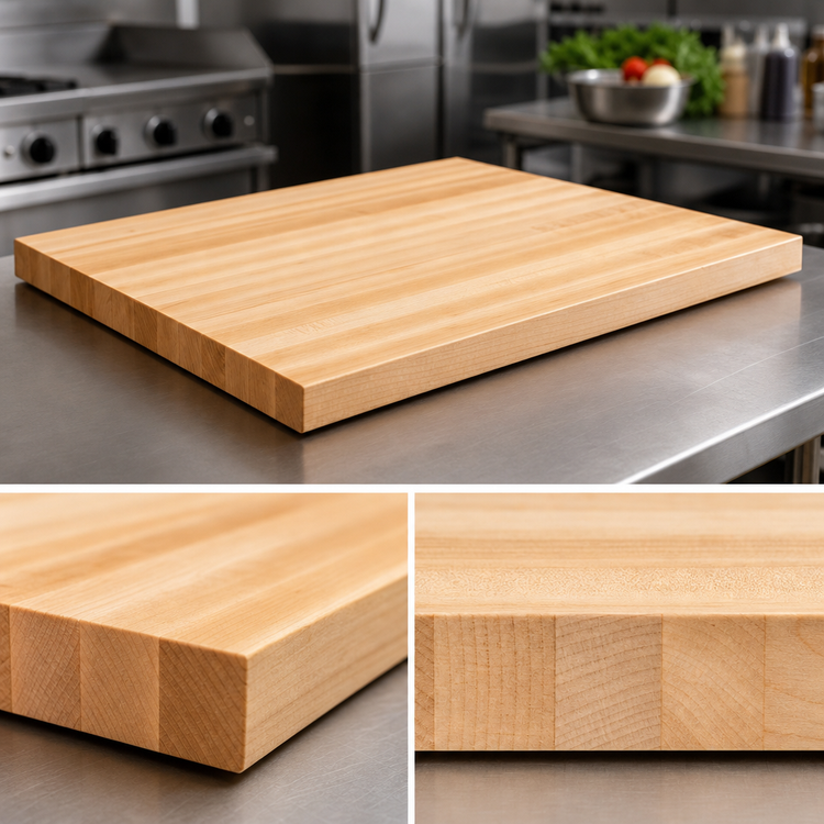 Product image #4 for John Boos Boos Block Northern Hard Rock Maple Edge Grain Kitchen Countertop, 60 x 42 x 1-1/2 Inch, Penetrating Oil Finish