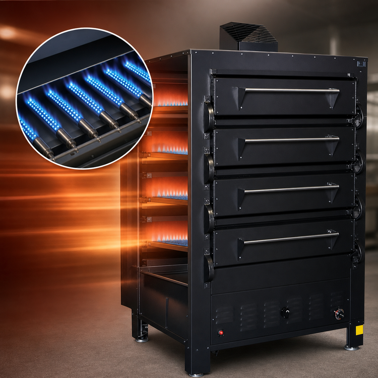 Product image #4 for Peerless 2348M 4-Deck Gas Mexican Deck Oven