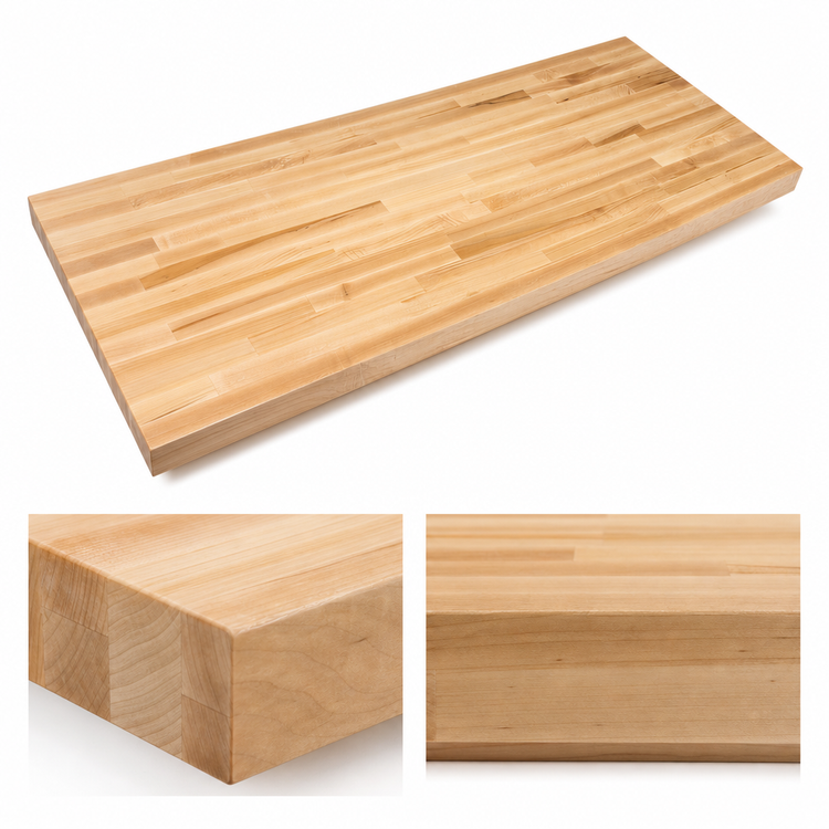 Product image #4 for John Boos Boos Block 72 x 27 Inch Kitchen Countertop, 1-1/2 Inch Thick, Northern Hard Rock Maple, Varnique Finish