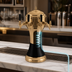Thumbnail image #4 for Perlick Roma Countertop Glycol-Cooled Draft Beer Tower with 5 Faucets, Brass Body and Black Ceramic Skirt