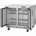 Thumbnail image #4 for Everest Refrigeration Two-Section Undercounter/Worktop Freezer with Stainless Steel Top, 35-5/8 Inches Wide, 10.0 Cu. Ft., Self-Contained Bottom Mount