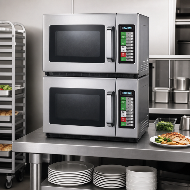 Product image #4 for Spectrum Heavy-Duty Stackable Commercial Microwave Oven, 2100W, 1.2-1.6 Cu. Ft., 208/230V