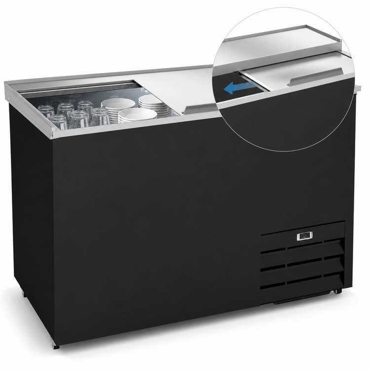 Product image #5 for Kelvinator Commercial 36-Inch ADA Slide-Top Glass/Mug/Plate Froster, 5.2 Cu. Ft.