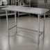 Thumbnail image #4 for Advance Tabco 84-Inch x 24-Inch 304 Stainless Steel Flat Top Work Table with Galvanized Open Base
