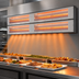 Thumbnail image #4 for Hatco Glo-Ray Max Watt Dual Infrared Strip Heater, 144-Inch, 3-Inch Spacer, 8300 Watts, Unlighted