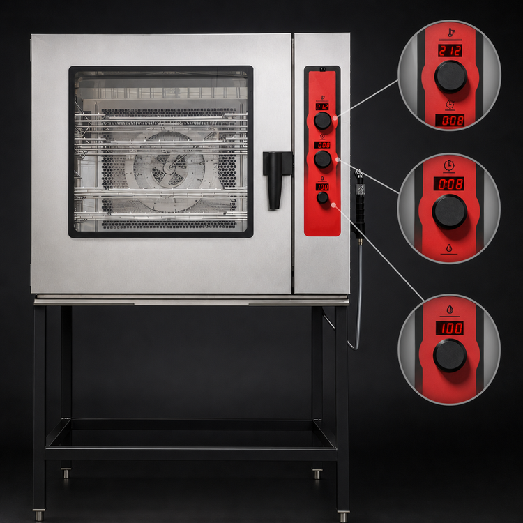 Product image #4 for Vulcan ABC Series Propane Gas Boilerless Combi Oven Steamer, 7 Full-Size Sheet Pan Capacity