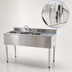 Thumbnail image #4 for Eagle Group 1800 Series 48-Inch Two-Compartment Underbar Sink Unit with Right Drainboard