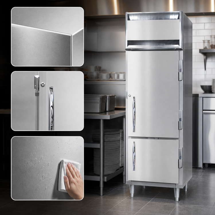 Product image #4 for Continental Refrigerator D1FSENSAHD Designer Slim Line One-Section Narrow Half-Height Door Reach-in Freezer