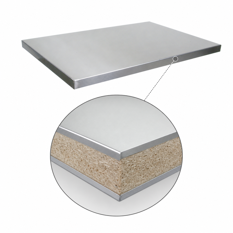 Product image #4 for John Boos Stainless Steel Countertop, 12 x 30 Inch, 1-1/2 Inch Thick, Flat No-Backsplash