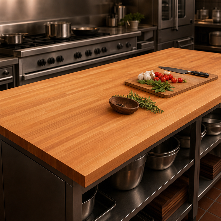 Product image #4 for John Boos Boos Block 72-Inch x 32-Inch American Cherry Kitchen Countertop with Varnique Finish