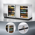 Thumbnail image #4 for True Two-Section Back Bar Cooler with Glass Doors, 69-1/8 Inches Wide, Left-Side Condensing Unit