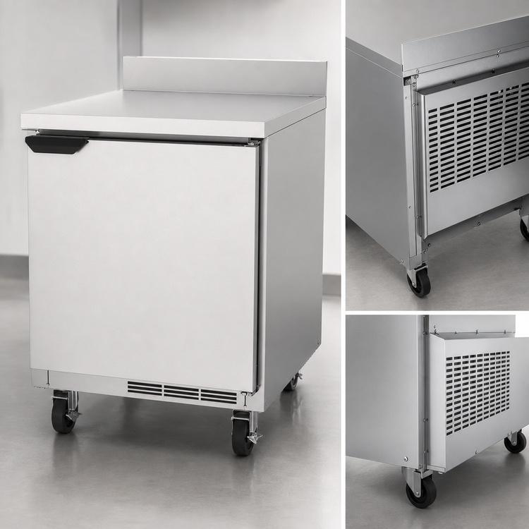Product image #5 for Beverage-Air WTR27HC 27-Inch One-Section Worktop Refrigerator, 5.25 Cu. Ft., Solid Door