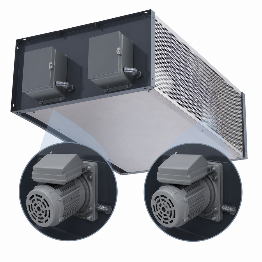 Two 1 HP Direct-Drive Motors