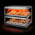 Thumbnail image #4 for Hatco Glo-Ray 24-Inch Countertop Pass-Through Hot Food Merchandising Warmer with 2 Slanted Shelves