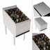 Thumbnail image #4 for Krowne Royal Series Freestanding Stainless Steel Underbar Liquor Bottle Display Unit with Removable Locking Cover, 20-Bottle Capacity