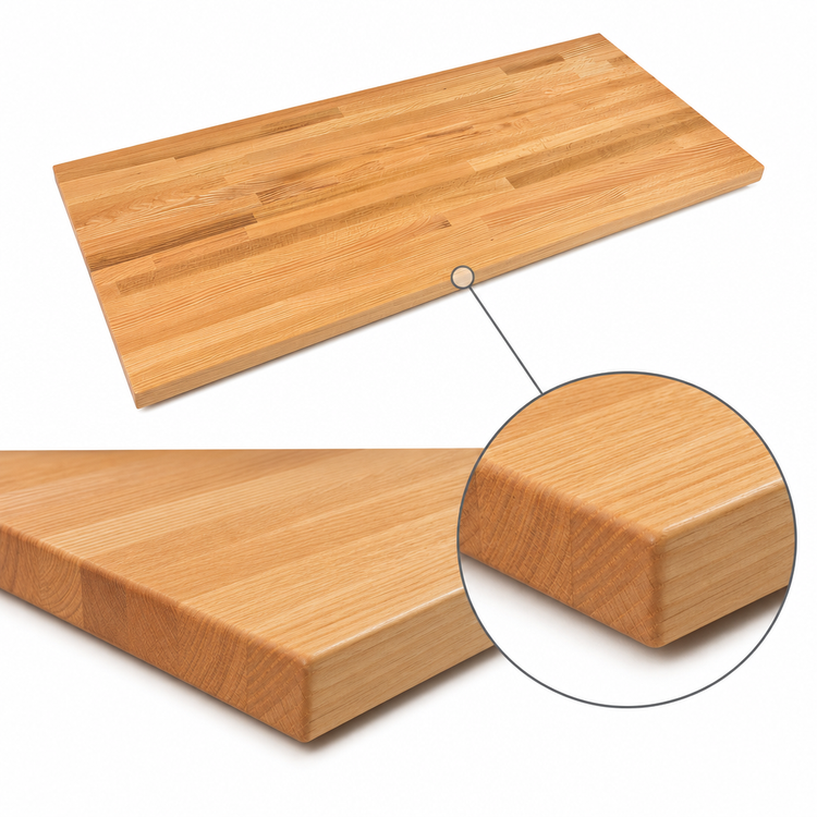 Product image #4 for John Boos Appalachian Red Oak Island Countertop, 84 x 27 x 1-1/2 Inch, Blended Edge Grain, Oil Finish