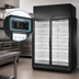Thumbnail image #4 for True TRM2M 2-Door Medium Temp Self-Contained Glass Door Refrigerated Merchandiser