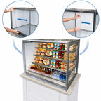 Thumbnail image #4 for Federal Industries Italian Glass Series ITDSS3626 36-Inch Non-Refrigerated Self-Service Countertop Pastry Display Case