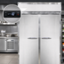 Thumbnail image #4 for Continental Designer Line D2FINSAE 2-Section Extra-High Roll-In Freezer with Stainless Steel Exterior