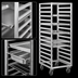 Thumbnail image #4 for Panco Open Frame End-Load Roll-In Refrigerator Rack, Universal Slides, 2-1/2-Inch Centers, 5-Inch Casters