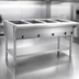 Thumbnail image #4 for Eagle Group Electric Open Base Stationary Hot Food Table with 4 Dry Wells, 63-1/2 Inch, 208V, Single-Phase