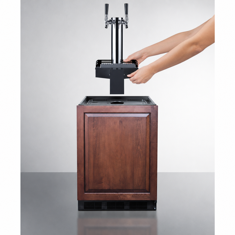 Product image #4 for 24-Inch Built-In Undercounter Floating Tap Cold Brew Kegerator with Dual Tap and Panel-Ready Door