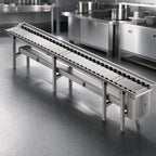 Thumbnail image #4 for Dinex DXIESR16 Tray Make-Up Conveyor, 16-Foot PVC Rollers, Stainless Steel