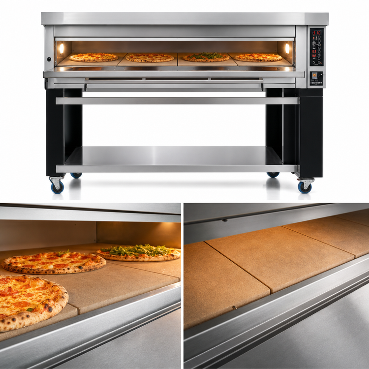 Product image #4 for PizzaMaster PM 841ED Electric Single-Deck Pizza Oven with Hearth Stone Baking Surface