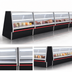 Thumbnail image #4 for Howard-McCray 34E Series Remote Deli Meat & Cheese Service Case, 76.5 Inch, Double Duty, Straight Glass, Black Exterior / White Interior, LED Lighting