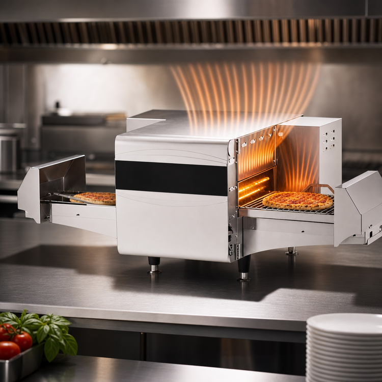 Product image #4 for Ovention Matchbox M1313 Precision Impingement Ventless Electric Countertop Conveyor Oven
