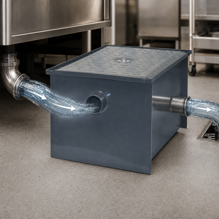 Product image #4 for John Boos GT-8-X 8 lb. Grease Interceptor, 4 GPM, 2 Inch No-Hub Connections